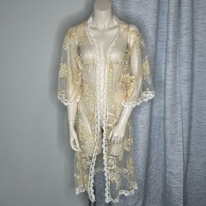 LuLaRoe Sheer Lace Beach Cover-up